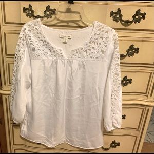 White blouse (Coldwater Creek)